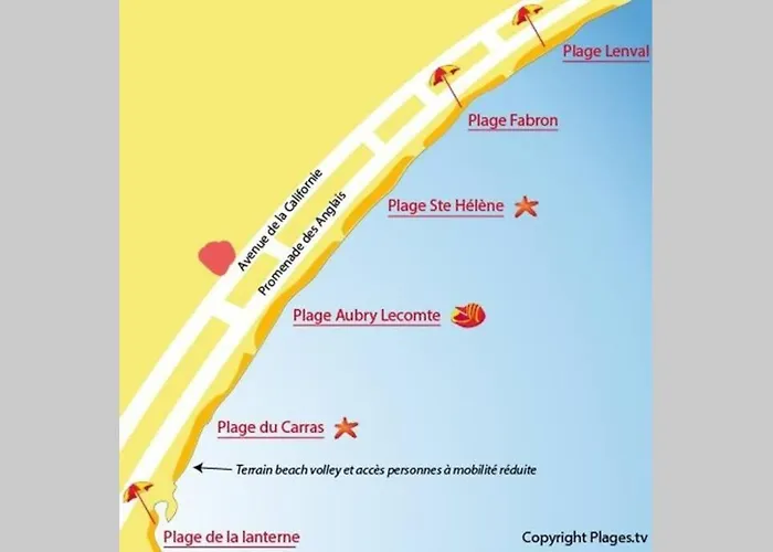A 50 Metres De La Plage Et De La Promenade Des Anglais